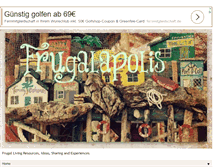 Tablet Screenshot of frugalapolis.com